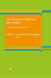 Omslag van Volume I: International and European Law