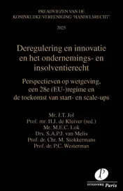 Omslag van Deregulering en innovatie in het ondernemings- en insolventierecht