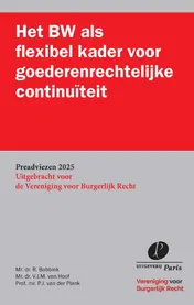 Omslag van Het BW als flexibel kader voor goederenrechtelijke continuïteit