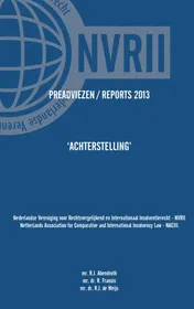 Omslag van Reports 2013 NVRII - NACIIL