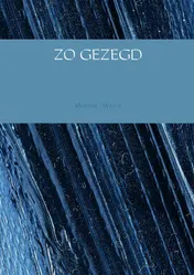 Omslag van ZO GEZEGD
