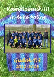 Omslag van Gudok D3 2012-2013 Kampioenuh!!! in de herhaling