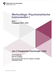 Omslag van I jaar 2 voltijd; Blok 1 collegejaar 2014-2015