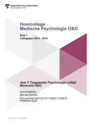 Omslag van Jaar 3; Werkveld O en O; Blok 1; Collegejaar 2014-2015