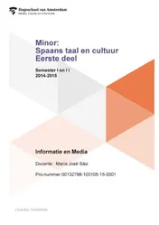 Omslag van Eerste deel; Semester I en II; 2014-2015