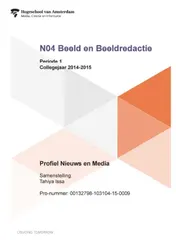 Omslag van Periode 1; Collegejaar 2014-2015