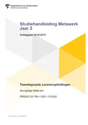 Omslag van Jaar 2; Collegejaar 2014-2015
