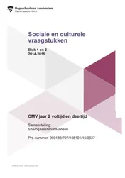 Omslag van Sociale en culturele vraagstukken