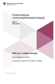 Omslag van Blok 2-2014-2015 CMV jaar 2 voltijd& deeltijd