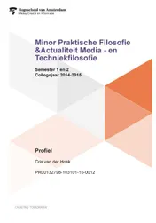 Omslag van Minor praktische filosofie en actualiteit