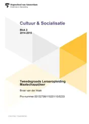 Omslag van tweedegraads leraaropleiding maatschappijleer blok 2 2014-2015