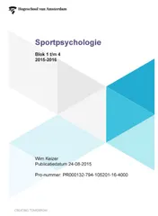 Omslag van Sportpsychologie