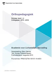 Omslag van Orthopedagogiek