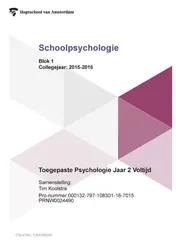 Omslag van Schoolpsychologie
