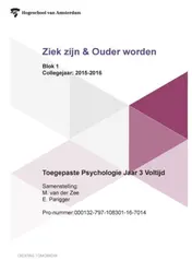 Omslag van toegepaste psychologie jaar 3 voltijd