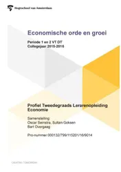 Omslag van profiel tweedegraads lerarenopleiding economie
