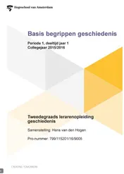 Omslag van Tweedegraads lerarenopleiding geschiedenis