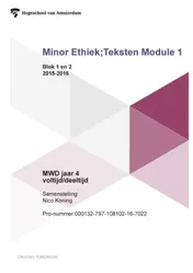 Omslag van Minor ethiek; Teksten module 1