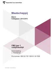 Omslag van Blok 2 collegejaar 2015-2016 CMV jaar 1 voltijd/deeltijd