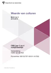 Omslag van Waarde van culturen