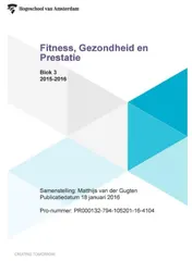 Omslag van Fitness, gezondheid en prestatie