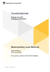 Omslag van Periode 3 en 4 DT collegejaar 2015-2016