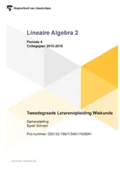 Omslag van Lineaire algebra 2