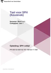Omslag van Semester: blok 2 & 3 collegejaar: jaar 1