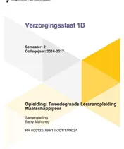 Omslag van semester 2 collegejaar 2016-2017 tweedegraads lerarenopleiding maatschappijleer