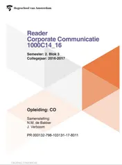 Omslag van Coperate communicatie