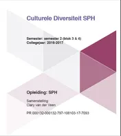 Omslag van semester 2 (blok 3 & 4) collegejaar 2016-2017