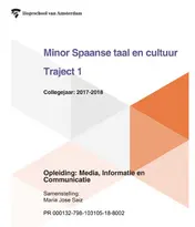 Omslag van Traject: 1 Collegejaar 2017-2018