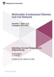 Omslag van Semester: 1 (blok 1 & 2); Collegejaar: 2017-2018