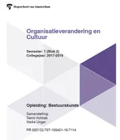 Omslag van Organisatieverandering en cultuur