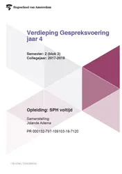Omslag van Verdieping gespreksvoering jaar 4