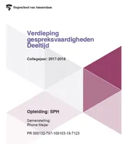 Omslag van Verdieping gespreksvaardigheden Deeltijd