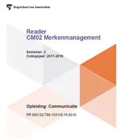 Omslag van Reader CM02 Merkenmanagement