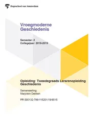 Omslag van Vroegmoderne geschiedenis