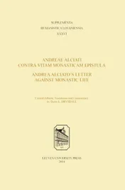 Omslag van Andreae Alciati contra vitam monasticam epistula; Andrea Alciatos letter against monastic life