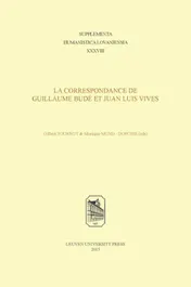 Omslag van La correspondance de Guillaume Budé et Juan Luis Vives