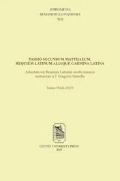 Omslag van Passio secundum Matthaeum, Requiem Latinum aliaque carmina Latina