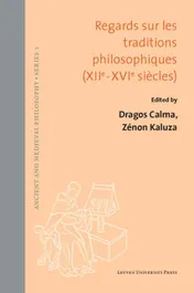 Omslag van Regards sur les traditions philosophiques (XIIe-XVIe siècles)
