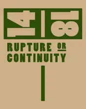 Omslag van 14/18 – Rupture or Continuity