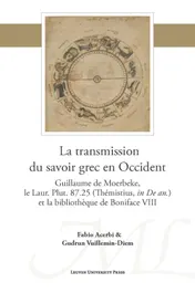 Omslag van La transmission du savoir grec en Occident