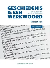 Omslag van Geschiedenis is een werkwoord
