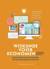 Omslag van Wiskunde voor economen: concepten en technieken uit de wiskundige analyse