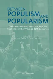 Omslag van Between Populism and Popularism