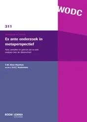 Omslag van Ex ante onderzoek in metaperspectief