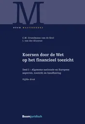 Omslag van 1 Algemene nationale en Europese aspecten, toezicht en handhaving