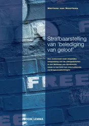 Omslag van Strafbaarstelling van belediging van geloof